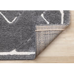 Obsidian 6'7" x 9'6" Broken Lattice Area Rug - Grey, White