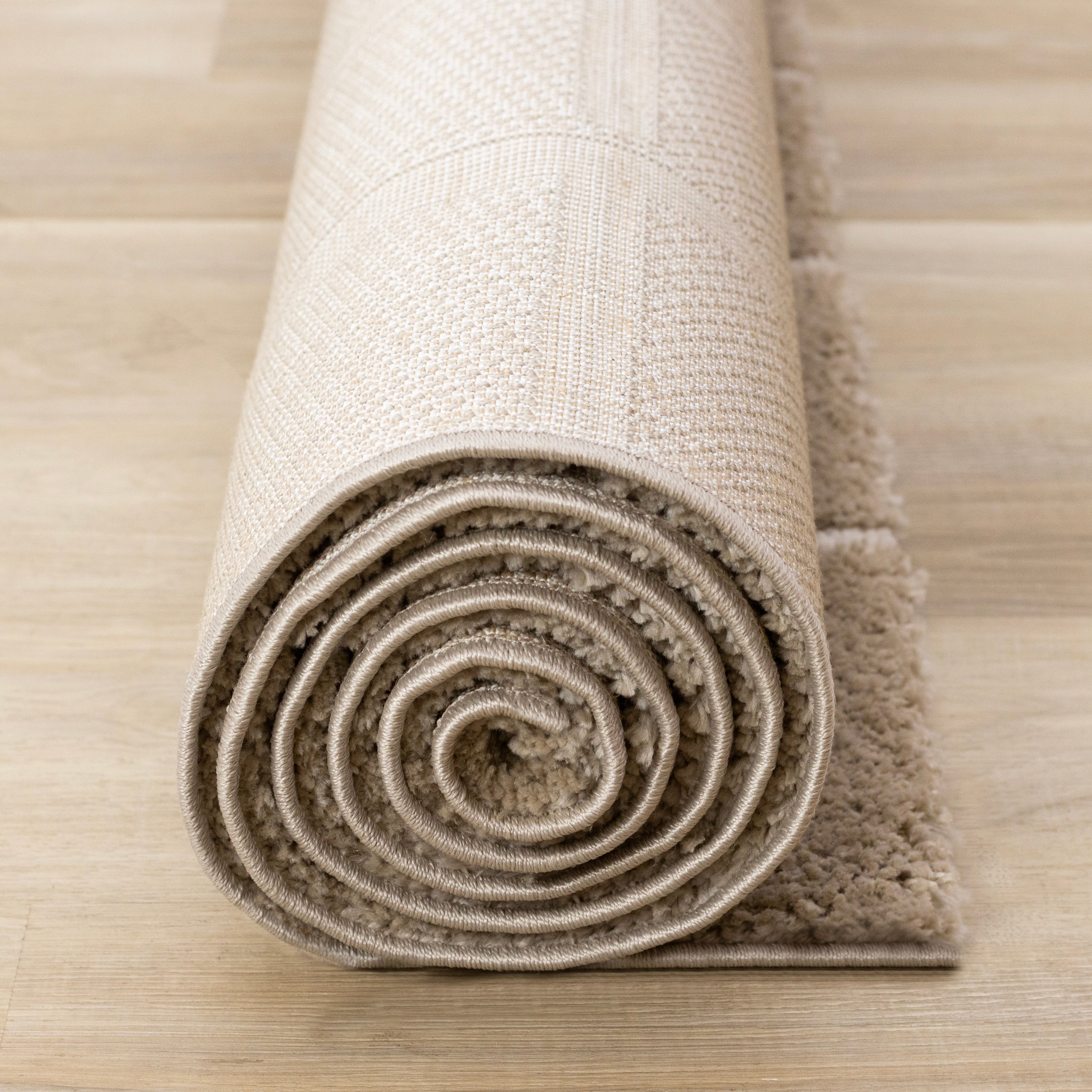 Sable Grid 7'10" x 10'6" Broken Grid Pattern Area Rug - Light Brown, Cream