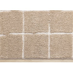 Sable Grid 7'10" x 10'6" Broken Grid Pattern Area Rug - Light Brown, Cream