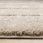 Sable Grid 7'10" x 10'6" Broken Grid Pattern Area Rug - Light Brown, Cream