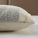 Close-up of The Great Indoors 18 x 18" Striped Cushion showing textured woven fabric and concealed zipper