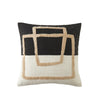 The Great Indoors 18 x 18" Geometric Cushion - Black