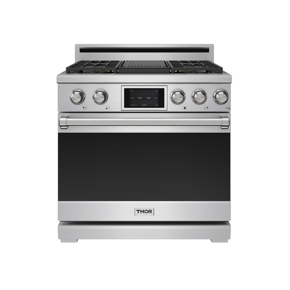 Thor Kitchen Stainless Steel 36" Dual Fuel Range (6.0 cu ft)- XRD36E