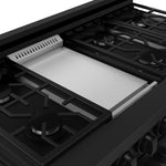 Thor Kitchen Black Stainless Steel Freestanding Professional Double Oven Gas Range|Gordon Ramsay Series (7 cu.ft.) - RSG48EB