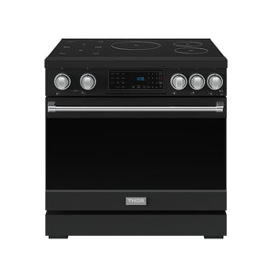 Thor Kitchen Gordon Ramsay Black Stainless Steel 36" Induction Range (6.0 cu ft)- RSI36B