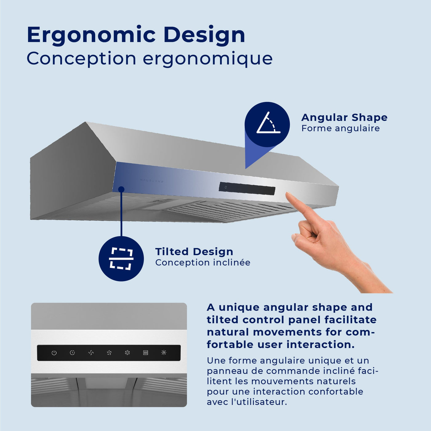 Hauslane Stainless Steel 30" Under Cabinet Range Hood - UC-PS60SS-30
