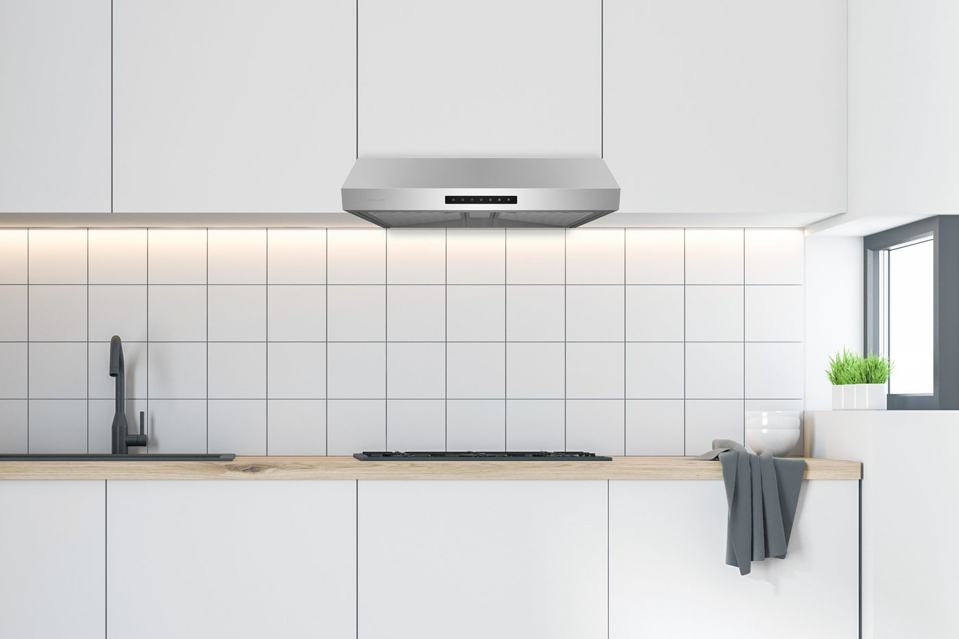 Hauslane Stainless Steel 30" Under Cabinet Range Hood - UC-PS60SS-30
