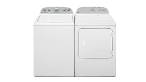 Whirlpool White Top Load Washer (4.4 Cu Ft) & White Electric Dryer (7.0 Cu.Ft.) - WTW4957PW/YWED4815EW