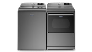 Maytag Metallic Slate Smart Top-Load Washer (6.0 cu. ft.) & Smart Gas Dryer (7.4 cu. ft.) - MVW7230HC/MGD6230HC