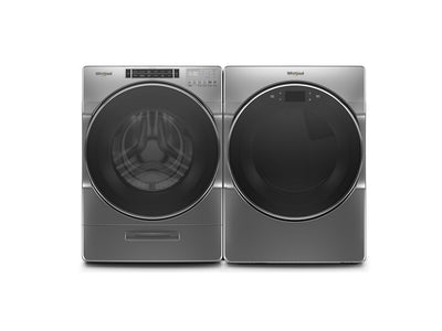 Whirlpool Chrome Shadow Front-Load Washer (5.8 cu. ft.) & Electric Dryer (7.4 cu. ft.) - WFW8620HC/YWED9620HC