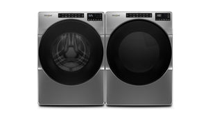 Whirlpool Chrome Shadow Front-Load Washer (5.8 cu. ft.) & Electric Dryer (7.4 cu. ft.) - WFW6605MC/YWED5605MC