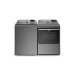 Maytag Metallic Slate Smart Top-Load Washer (5.4 cu. ft.) & Smart Gas Dryer (7.4 cu. ft.) - MVW6230HC/MGD7230HC