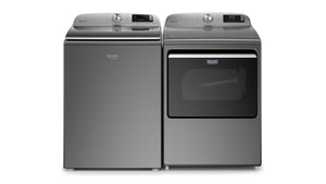 Maytag Metallic Slate Smart Top-Load Washer (5.4 cu. ft.) & Smart Gas Dryer (7.4 cu. ft.) - MVW6230HC/MGD7230HC