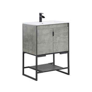 Dreslette 24" Vanity Sink - Concrete Grey