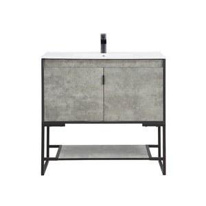 Dreslette 36" Vanity Sink - Concrete Grey