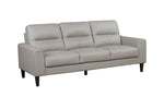 Verissimo Leather Sofa and Loveseat Set - Latte