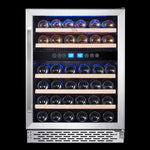 TCL Stainless Steel 46-Bottle Dual Zone Wine Cooler - W522F