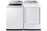 Samsung White Top Load Washer with Agitator and SmartThings (5.3 Cu.Ft) & White Electric Dryer with SmartThings (7.4 Cu.Ft) - WA46CG3505AWA4/DVE47CG3500WAC