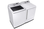 Samsung White Top Load Washer with Agitator and SmartThings (5.3 Cu.Ft) & White Electric Dryer with SmartThings (7.4 Cu.Ft) - WA46CG3505AWA4/DVE47CG3500WAC