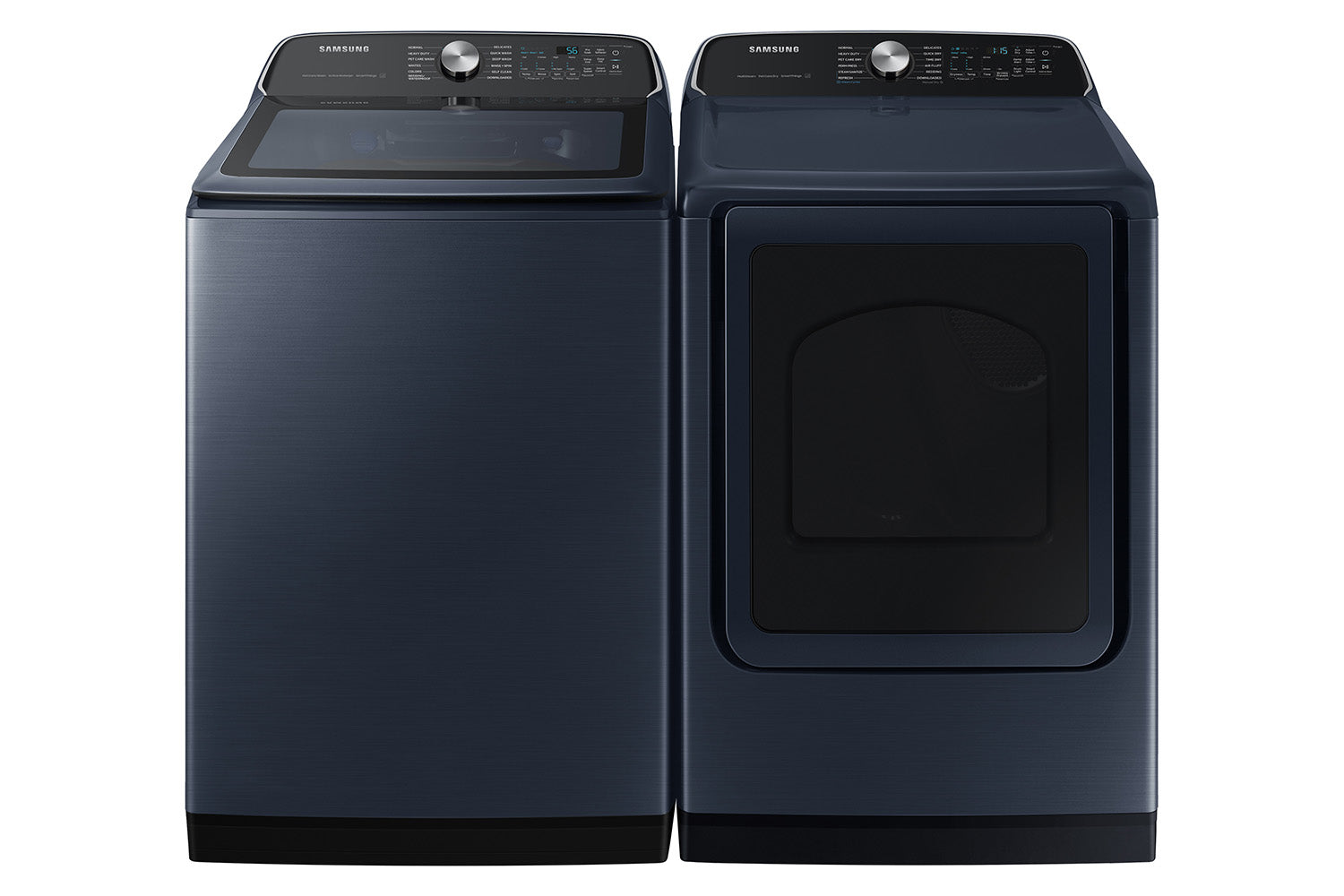 Samsung Navy Top Load Washer with Pet Care and Agitator (6.1cu.ft) - WA53CG7155ADA4