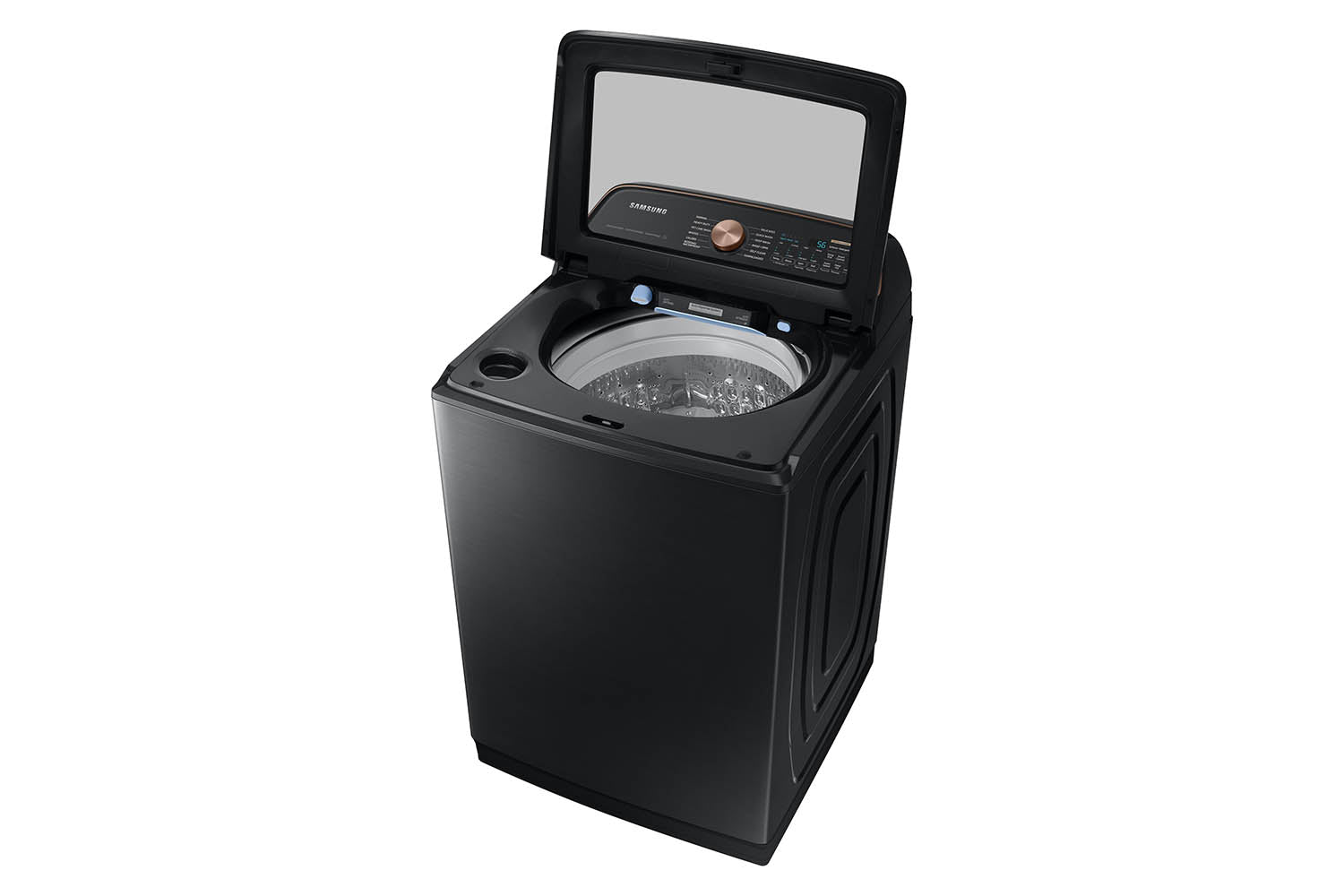 Samsung Black Stainless Ultra Capacity Top Load Washer (6.2cu.ft) - WA54CG7550AVA4