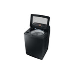 Samsung Black Stainless Ultra Capacity Top Load Washer (6.2cu.ft) & Smart Electric Dryer with Pet Care (7.4cu.ft) - WA54CG7550AVA4/DVE54CG7550VAC