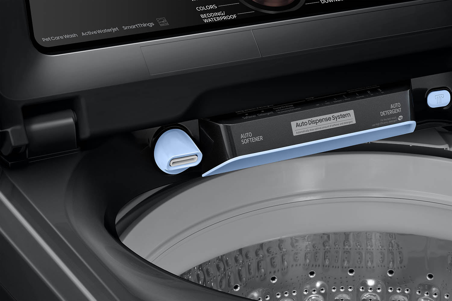 Samsung Black Stainless Ultra Capacity Top Load Washer (6.2cu.ft) - WA54CG7550AVA4