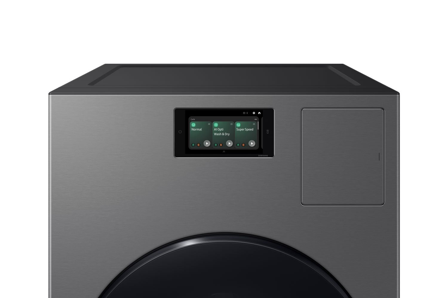 Samsung BESPOKE Dark Steel AI All-in-One Washer and Dryer Laundry Combo (6.1 cu.ft.) - WD53DBA900HZA1