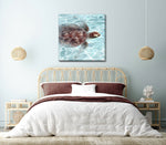 Ride the Current Wall Art - Blue/Brown - 32 X 32