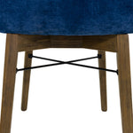 Borgergade Dining Chair Set - Blue/Chestnut - Set of 2