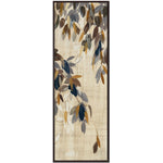 Falling Leaves II Wall Art - Copper/Blue - 17 X 49