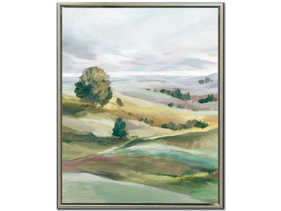 Rolling Hills I Wall Art - Green/White - 25 X 31