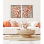 Pink Flowers II Wall Art - Pink - 25 X 31