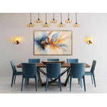 Beginning to End Wall Art - Orange/Blue - 46 X 31