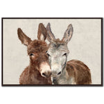 Bonnie and Clyde Wall Art - Brown/White - 46 X 31
