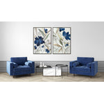 New Blue II Wall Art - Blue/White - 31 X 46