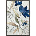 New Blue II Wall Art - Blue/White - 31 X 46