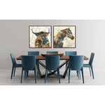 Bentley Wall Art - Brown/Blue - 33 X 33