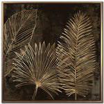 Fronds in Gold I Wall Art - Gold - 33 X 33
