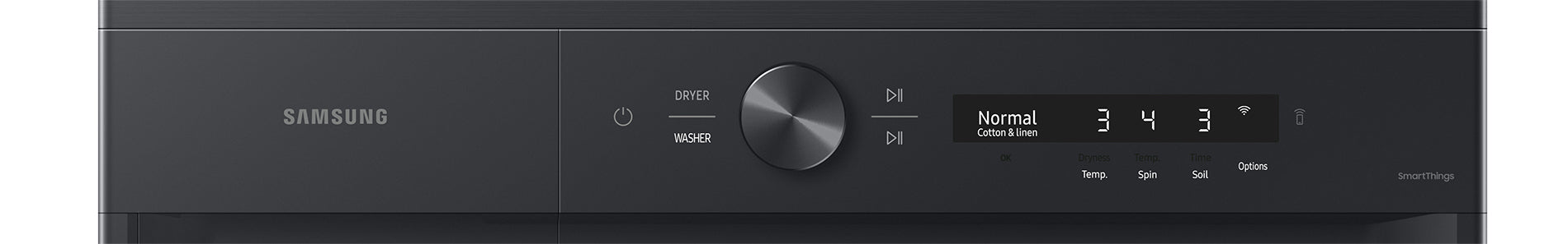 Samsung Black Stainless Steel Laundry Hub (12.9cu.ft) - WH46DBH550EVAC