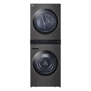 LG Black Stainless Steel Wash Tower™ 5.2 Cu. Ft. Front Load Washer and 7.4 Cu. Ft. Gas Dryer - WKGX201HBA