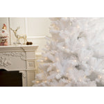 Ghent 5 Ft White Christmas Tree Pre-lit With Warm White LED lights - Warm White