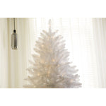 Ghent 7 Ft White Christmas Tree Pre-lit With Warm White LED lights - Warm White