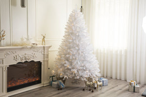 Ghent 8 Ft White Christmas Tree Pre-lit With Warm White LED Lights - Warm White