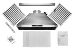 Hauslane Chef Series Stainless Steel 30" 860 CFM Wall Mount Range Hood - WM-538SS-30
