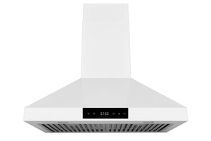 Hauslane Chef Series Matte White 30" 860 CFM Wall Mount Range Hood - WM-538WHT-30