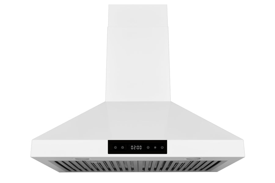 Hauslane Chef Series Matte White 30" 860 CFM Wall Mount Range Hood - WM-538WHT-30