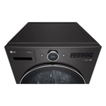 LG Black Steel Front Load Washer with AI DD™ 2.0 and LCD Knob (5.8 cu. ft) & Ultra Large Capacity Smart Front Load Dryer with Built-In Intelligence & TurboSteam® (7.4 cu. ft) - WM6700HBA/DLEX6700B