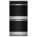 Whirlpool Fingerprint Resistant Stainless Steel Double Wall Oven (8.60 Cu Ft) - WOED7027PZ