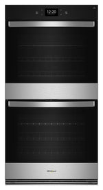 Whirlpool Fingerprint Resistant Stainless Steel Double Wall Oven (8.60 Cu Ft) - WOED7027PZ